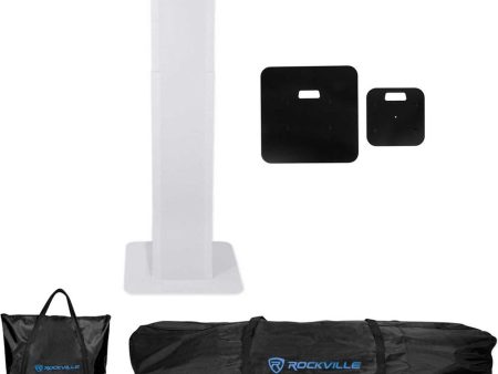 (1) Rockville RTP32W Black or White Totem Moving Head Light Stand+Scrims+Bag Cheap