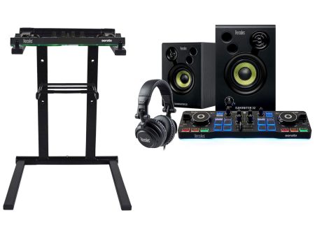 Hercules DJ Starter Kit w DJ Controller+Stand+Monitors+Headphones+Software Online now