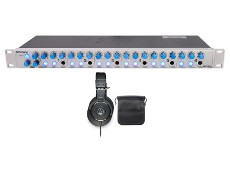 Presonus HP60 6-Channel Headphone Amplifier w  Talkback & Input Mix + Headphones For Discount