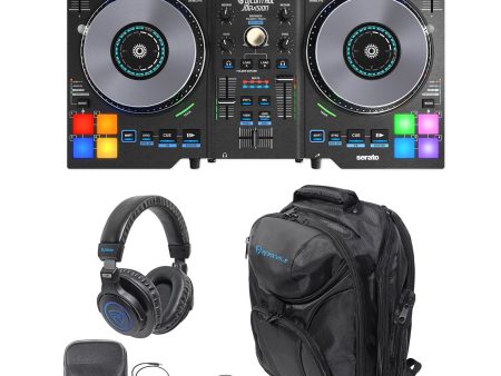 Hercules DJControl JogVision USB Serato DJ Controller+Headphones+Backpack Supply